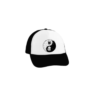 Kšiltovka Bastard Jin Jang pivo kšiltovka truckerka Black cap