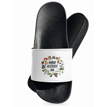 Pánské pantofle Bastard Mám alergii na... + fix pantofle White