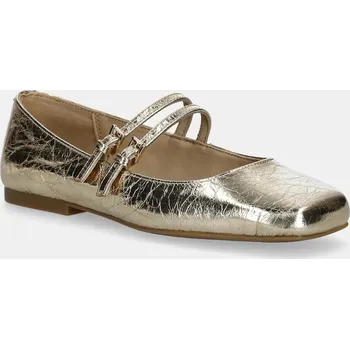 Dámské baleríny Kožené baleríny MICHAEL Michael Kors Matilda zlatá barva, 40F5MTFP1M.740 10Y, EUR 39