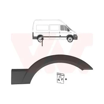 Blatník karosérie Rozšíření, blatník VAN WEZEL 4388524