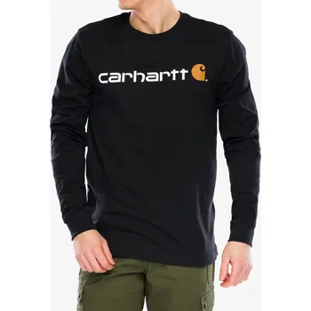Pánská mikina Mikina bez kapuce Carhartt Core Logo T-Shirt L/S - black