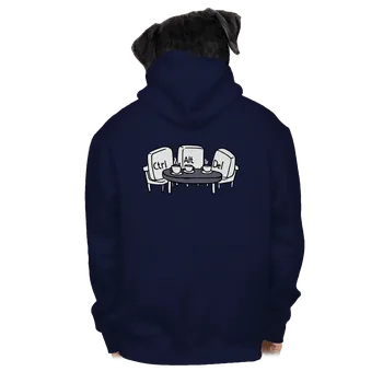 Pánská mikina Bastard Nerozluční kamarádi pánská mikina na zip Navy