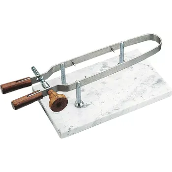 Držák na šunku nerez na mramorové desce 24x44 cm Paderno
