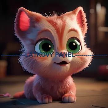 Látkový panel - Kočka - KČ-75 Velikost: 35x35cm, Materiál: Úplet