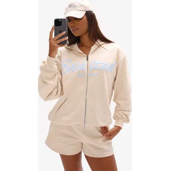 Pánská mikina Exalted Off-Duty Zip Oversized mikina - skyline cream Velikost: XS