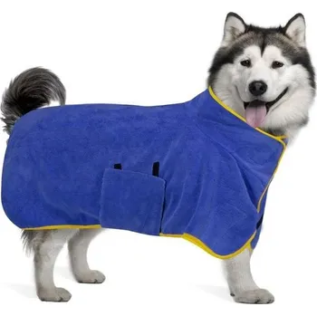 Obleček pro psa Donfri Super savý župan pro psy, rychleschnoucí ručník pro psy, nastavitelná velikost,