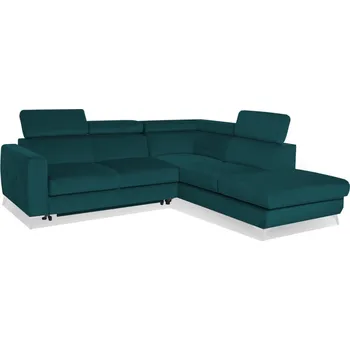 Sedací souprava Rohová sedací souprava, pravá Dahlia s úzkými opěradly, funkcí spaní typu delfín a s úložným prostorem - Vero brego 86 247x79 cm