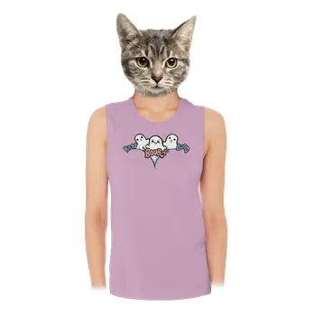 Bastard Boobs dámské tílko volné Lilac