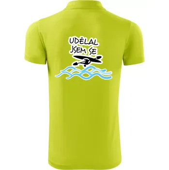 Pánská košile Udělal jsem se - Polokošile Victory sportovní (dresovina) - 2XL ( Limetková )