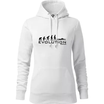 Dámská mikina Evoluce Swim - Mikina dámská Cape s kapucí - 2XL ( Bílá )