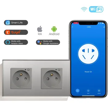 Elektrická zásuvka Elektrická Zásuvka nástěnná Machina Sapiens šedá
