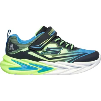 Chlapecké tenisky Skechers Lighted Gore & Strap Sneaker W Mids Light Up Trainers Boys Black/Blue C11 (28.5)