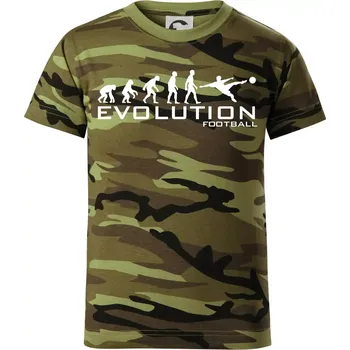 Evolution Football - Dětské maskáčové triko - 104-110cm / 3-4 roky ( Zelený maskáč )