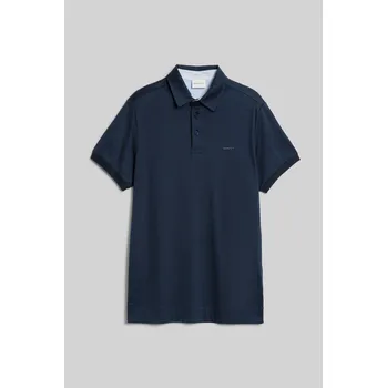 Pánská košile POLOKOŠILE GANT MERCERIZED JERSEY SS RUGGER EVENING BLUE