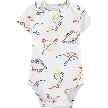 Kojenecký body CARTERS CARTER'S Body krátký rukáv Ivory Dino chlapec 3m