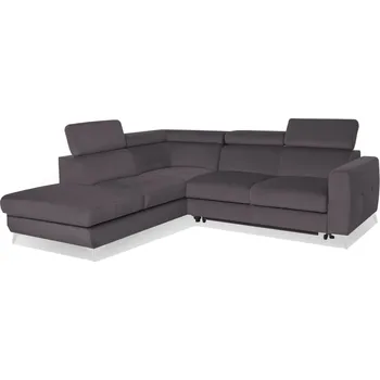 Sedací souprava Rohová sedací souprava, levá Dahlia s úzkými opěradly, funkcí spaní typu delfín a s úložným prostorem - Vero jaguar 2191 247x79 cm