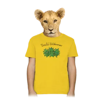 Chlapecké tričko Bastard Veselé Velikoronoce dětské tričko Gold