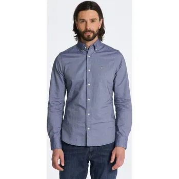 Pánská košile KOŠILE GANT SLIM OXFORD SHIRT PERSIAN BLUE