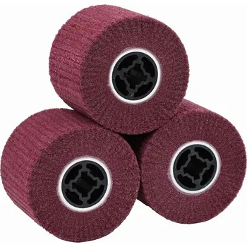 Průmyslová sponka Brusné válečky 3 pcs Červená 12 x 12 x 10 cm Syntetické vlákno