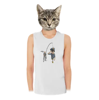 Bastard Policajt dámské tílko volné White