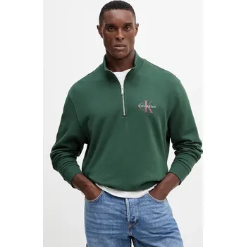 Dámská mikina Bavlněná mikina Calvin Klein Jeans LV04RD244G zelená 79X, vel. XS