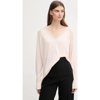 Dámský svetr Svetr z hedvábné směsi Marc Aurel dámský, béžová barva, 8943-8000-82051 8943.8000.82051 24X, vel. 38