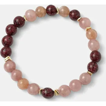 Náramek Ručně vyrobený náramek z přírodních kamenů Answear.LAB WA25-ABD002 růžová 03X, vel. ONE SIZE
