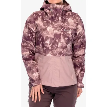 Dámská bunda do deště Columbia Hikebound Printed Jacket - eraser pink deco/eraser pink