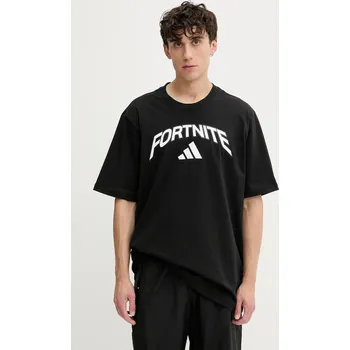 Bavlněné tričko adidas Fortnite JV8012 černá 99X, vel. M