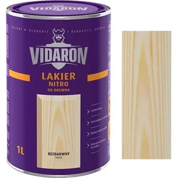 Lak na dřevo Vidaron lak syntetický venkovní bezbarvý pololesk 0,75L