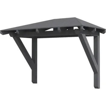 Stříška nad vchodové dveře Vchodová stříška Skanholz Wismar 1, 258x126 cm šedá