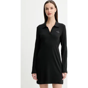 Dámské šaty Šaty Calvin Klein Jeans LV047D214G černá 99X, vel. L
