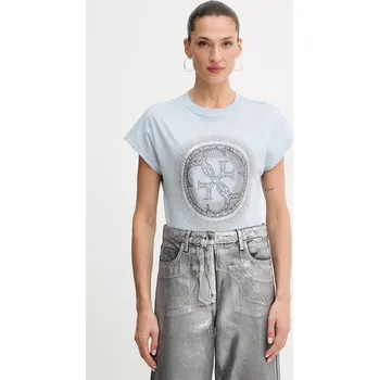 Pánská móda Bavlněné tričko Guess 4G W5YI14.I3Z14 fialová 54X, vel. L