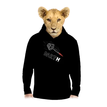 Chlapecká mikina Bastard Dart(h) dětská mikina klokanka Black