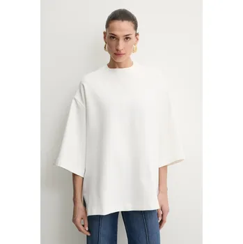 Pánské tričko Tričko Liviana Conti bílá barva, F5SI07 00X, vel. 42