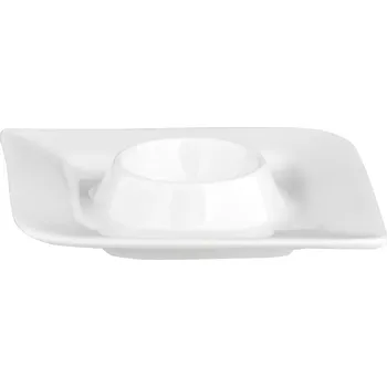 Stojánek na vajíčko Stojánek na vajíčko porcelán Fantastic 11x11 cm, bílý