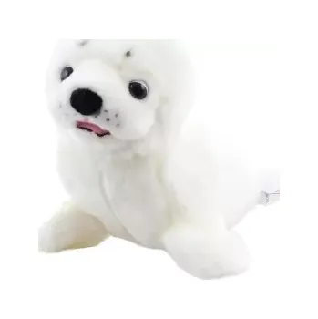 plyšák plyšový tuleň bílý 20 cm eco-friendly