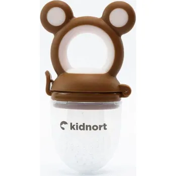 Krmící dudlík a kousátko Kidnort Tannleke hnědý