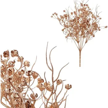 umělá květina Tráva kvetoucí - umělý trs, barva zlatá