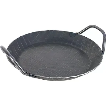 Pánev CONTACTO Pánev na smažení a podávání ze železa, plochá forma, s dvěma úchyty, průměr: 240 mm