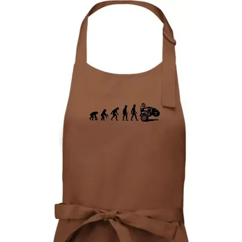 Kuchyňská zástěra Evoluce quad čtyřkolka - Dámská zástěra na vaření - Univerzální velikost ( Kakaová )