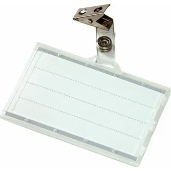 Jmenovka na stůl Jmenovka s klipem DONAU, 88x54 mm, 50 ks