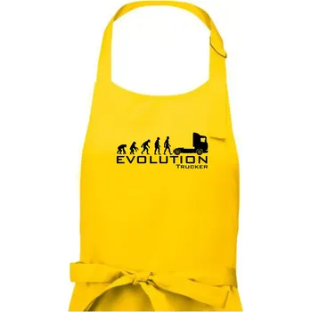Kuchyňská zástěra Evoluce trucker - Dámská zástěra na vaření - Univerzální velikost ( Žlutá )