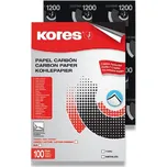 Kores Carbonet - uhlový papír černý, 100 listů