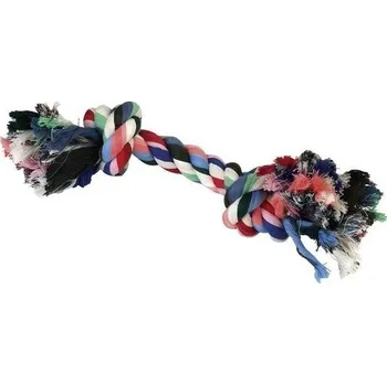 Krmivo pro psa Hračka pro psy bavlněná - uzel barevný, 20 cm