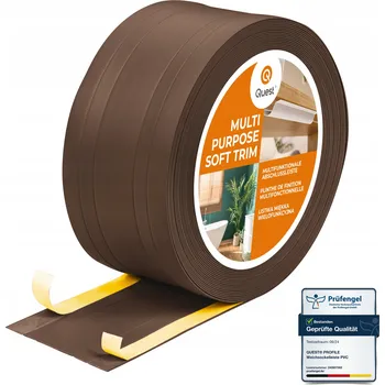soklová lišta Lišta Quest PVC 1 x 110, délka 1000 cm, hnědá