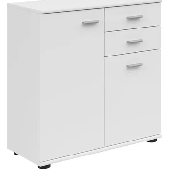 Ložnice Komoda Noeda - Black Red White - BRW Bílá 70.9x75.2 cm