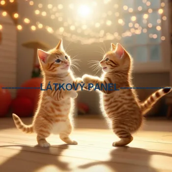 Látkový panel - Kočka - KČ-108 Velikost: 30x30cm, Materiál: Úplet