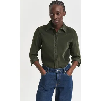 Dámská košile KOŠILE GANT REG CORD SHIRT GREEN LAGOON