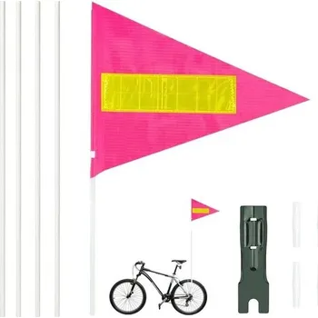 Cyklistické oblečení Cyklistická vlajka, cyklistická vlajka 185 cm, cyklistická vlajka, nastavitelná dětská cyklistická